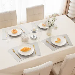 HOKIPO Green 4 Pieces Heat Resistant & Waterproof Dinner Table Mats-image-38