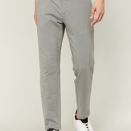 CODE by Lifestyle Men Grey Cotton Trousers-image-80
