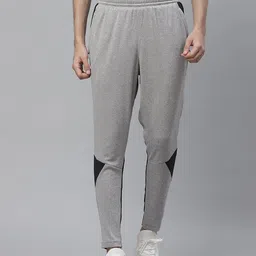 Puma Men Grey Melange Run Tapered Colourblocked Track Pants-image-80