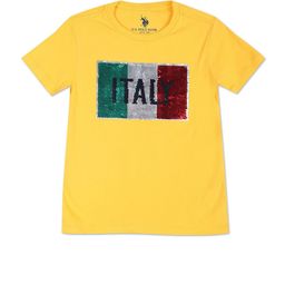 U.S. Polo Assn. Kids Boys Typography Printed Pure Cotton T-shirt-picture-35