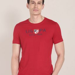 U.S. Polo Assn. Typography Printed Pure Cotton T-Shirt-picture-33