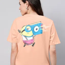 Free Authority Minions Printed Pure Cotton T-Shirt-image-94