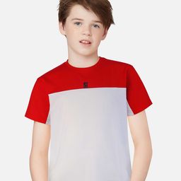 Gini and Jony Boys Colourblocked Regular Fit Cotton T-shirt-image-44