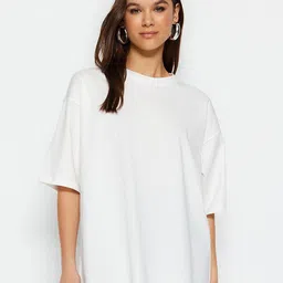 Trendyol Round Neck Pure Cotton T-Shirt-image-78