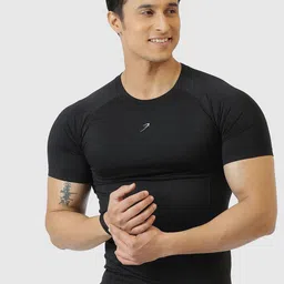 FUAARK Men Anti Odour Pockets Compression T-shirt-image-22