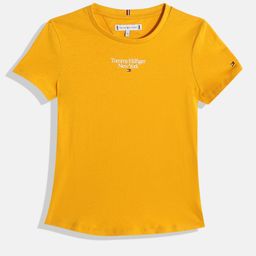 Tommy Hilfiger Girls Brand Logo Print Organic Cotton T-shirt-image-6
