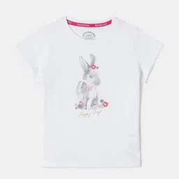 Jockey Girls Super Combed Cotton Regular Fit Printed T-shirt - AG01-picture-14