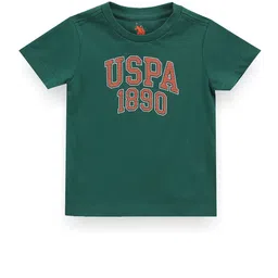 U.S. Polo Assn. Kids Boys Typography Printed Pure Cotton T-shirt-image-46