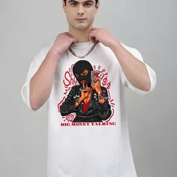 KAIDO Men Drop-Shoulder Sleeves Pure Cotton T-shirt-picture-20