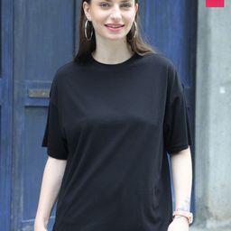 TITTLI Pack Of 2 Drop-Shoulder Sleeves Oversized Pure Cotton T-shirt-image-34