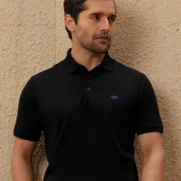 Andamen Men Polo Collar Pure Cotton T-shirt-image-3