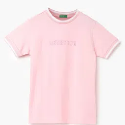 United Colors of Benetton Boys Typography Pure Cotton T-shirt-image-96