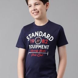 Beverly Hills Polo Club Boys Typography Printed Pure Cotton T-shirt-image-88