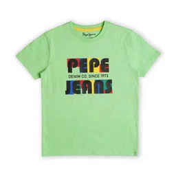 Pepe Jeans Boys Trefor Typography Printed Round Neck Pure Cotton T-shirt-image-97