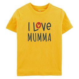 Zeezeezoo Kids I love Mumma Printed Round Neck Pure Cotton T-shirt-11