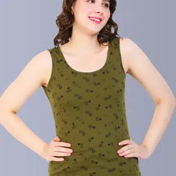 Fasha Geometric Printed Cotton Tank Top-image-84