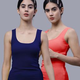 FBAR Pack Of 2 Scoop Neck Skin Friendly Cotton Tank Top-46