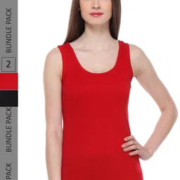 IndiWeaves Pack Of 2 Pure Cotton Tank Top-image-62