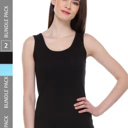 IndiWeaves Pack Of 2 Pure Cotton Tank Top-image-6