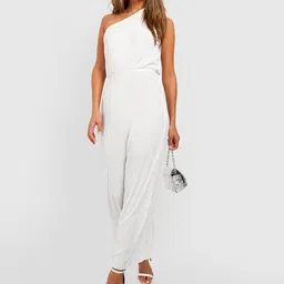 Boohoo Plisse One Shoulder Jumpsuit-picture-15