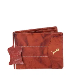 WILD EDGE Men Tan Brown Leather Two Fold Wallet-image-60