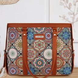 FLYING BERRY Ethnic Motifs Printed Oversized Structured Shoulder Bag-9