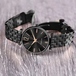 Franklord Women Brass Dial & Stainless Steel Textured Straps Analogue Watch F-116 BRL-image-98