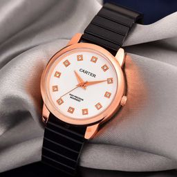 Sandy D Carter Women Embellished Bracelet Style Straps Analogue Watch SDC24-60-RG-WH-image-92
