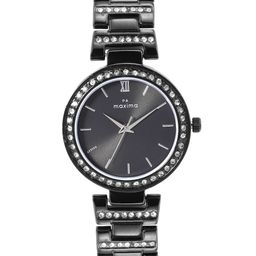 maxima Women Attivo Embellished Dial & Bracelet Style Straps Analogue Watch 66380BMLB-17