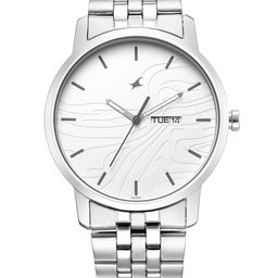 Fastrack Men Textured Dial & Bracelet Style Straps Analogue Watch 3295SM01-5