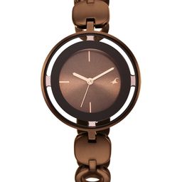 Fastrack Women Brown Bracelet Style Straps Analogue Watch 6237QM01-37