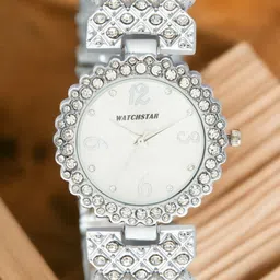 WATCHSTAR Watch Gift Women Stainless Steel Straps Analogue Dollar silver DL-image-36