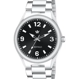 CRESTELLO Women Stainless Steel Bracelet Style Straps Analogue Watch CR-GR039-BLK-CH-35