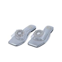 Dapper Feet-Fancy Nancy Embellished Open Toe Flats-48