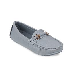 Mochi Women Textured Loafers-image-77