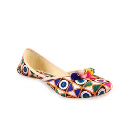 Apratim Printed Embellished Mojaris-12