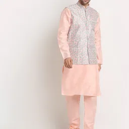 KRAFT INDIA Men Kurta and Churidar with Nehru jacket-picture-19