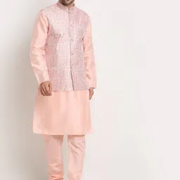 KRAFT INDIA Men Kurta With Churidar & Nehru jacket-picture-54