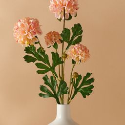 Home Centre Botanical Peach-Coloured & Green Artificial Flower-1