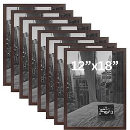 AbhiKalpya Art Studio-Get a vibe Brown 8 Pieces Wall Photo Frames-image-8