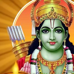 Wallpics Green & Yellow Religious Wall Poster-image-84