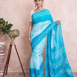 Kishori Sarees Batik Pure Cotton Saree-image-20