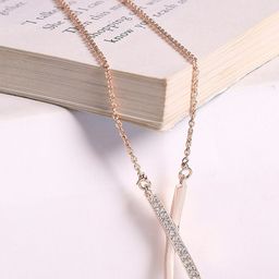 HOT AND BOLD Woman Rose Gold & White Gold-Plated Charm Necklace-image-66