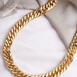 JOKER & WITCH Women Gold-Toned Link Necklace-3
