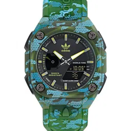 ADIDAS Originals Unisex Brass Printed Dial & Straps Analogue and Digital Watch AOST24075-31
