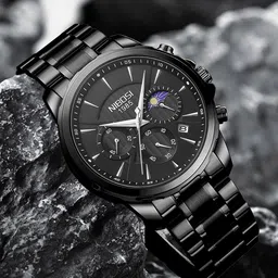 Nibosi Men Dial & Stainless Steel Straps Analogue Chronograph Watch NB-2575-42