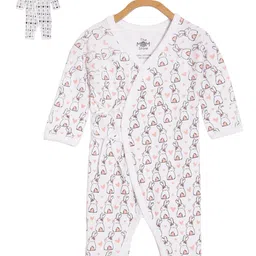 The Mom Store Infants Pack Of 2 Printed Cotton Rompers-image-55
