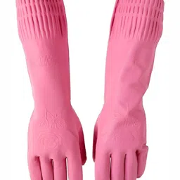 RBGIIT Pink Women Cleaning Kitchen Gloves-20