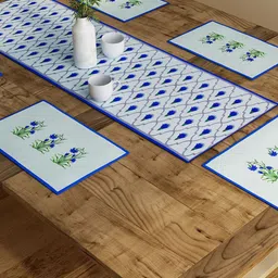 SEJ by Nisha Gupta Set of 6 Table Placemats & Runner-58