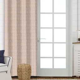 Saral Home Beige Black Out Long Door Curtain-15